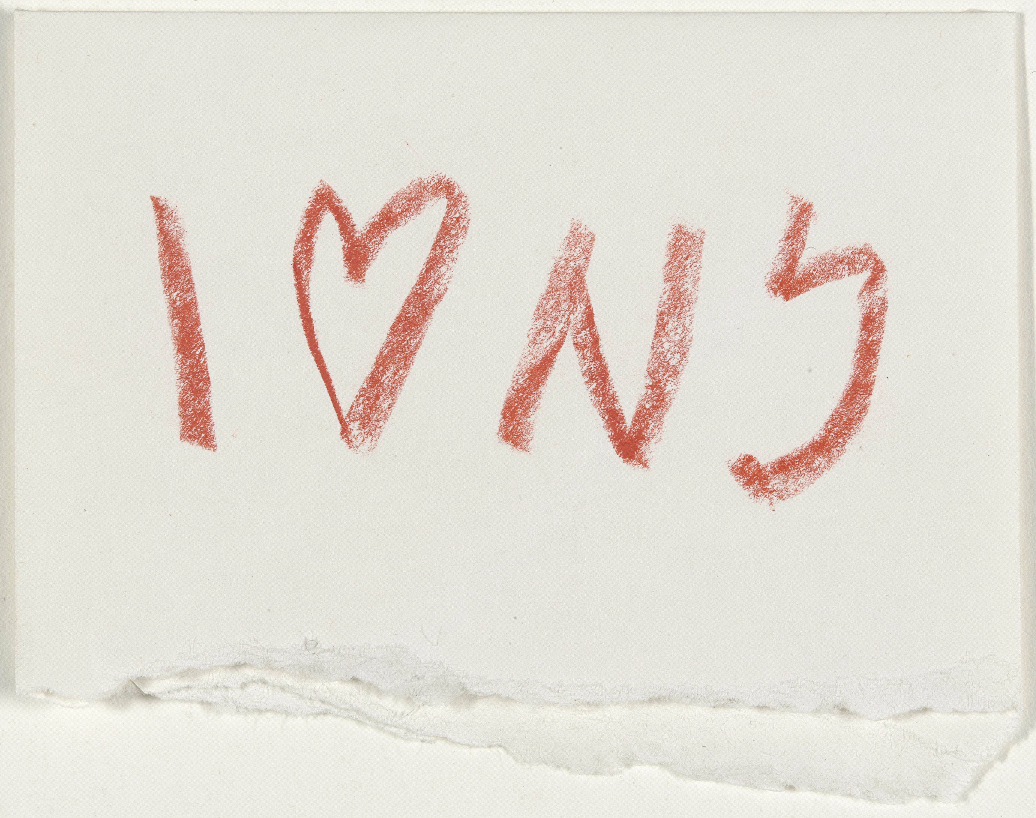 Glaser, Milton (b. 1929): I (Heart) NY concept sketch, 1976. New York, Museum of Modern Art (MoMA)
